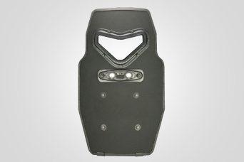 Vengeance hard armor shield with horizontal handle