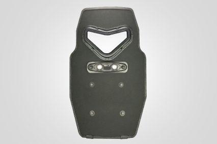 Vengeance hard armor shield with horizontal handle