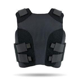 SS 4PV-FEM - Female four panel vest - Black color - Front view