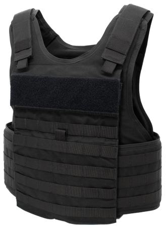 WLV Plate carrier - Front view - Black color