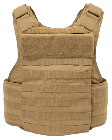 WLV Plate carrier - Back view - Coyote color