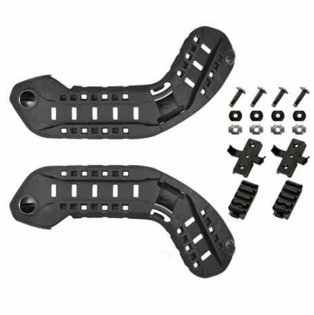 Ballistic helmet accessories - rail attachment system - black collor