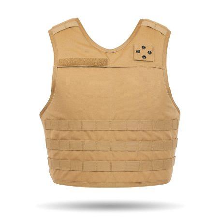 CHALECO OCP MOLLE OVERT - Vista frontal - Color coyote