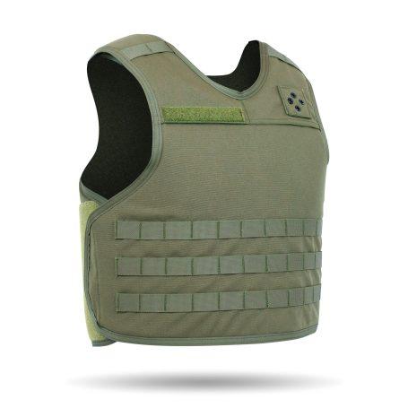 CHALECO OCP MOLLE - Vista en ángulo - Color verde