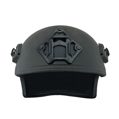401 Ballistic Helmet with Shroud - Black color - High Cut