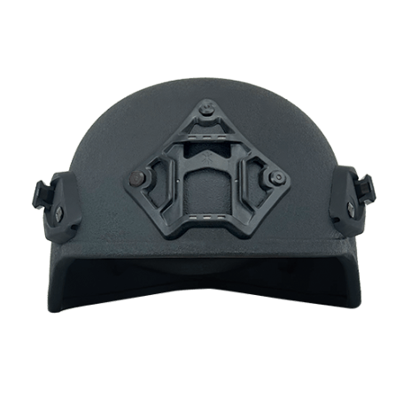 Casco balístico 401 con visera - Color negro - Corte completo