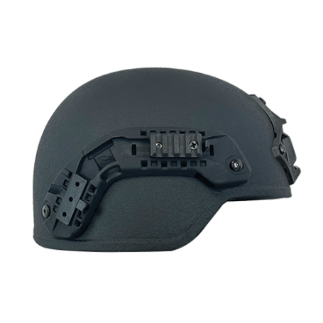 401 Ballistic Helmet - Black color - Side view - Full Cut